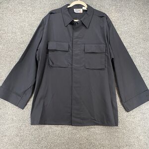 Blauer Shirt Mens L Blue Button Up STREETGEAR BDU Workwear Uniform‎ 8708